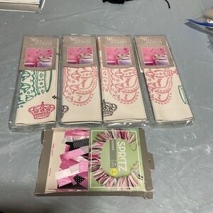 Wall Accents Pink and Teal Paisley Wall Stickers